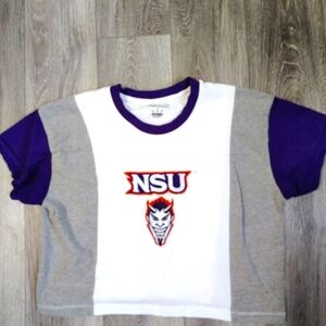 Northwestern State University Crop Tee Ladies Small